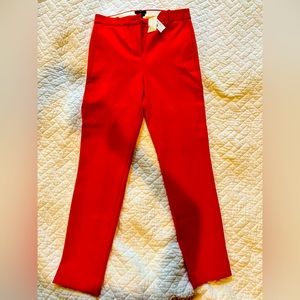 J Crew NWT Orange/Red Pants